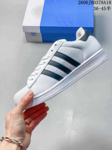 Adidas Originals Superstar White and Black Low-Top Sneakers
