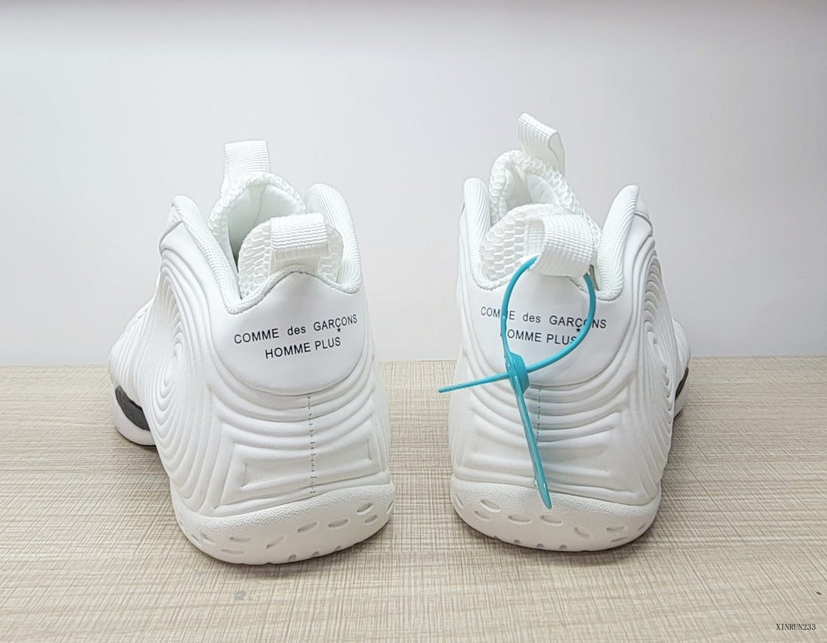 Comme des Garçons x Nike Air Foamposite One SP White Sneakers