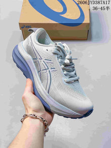 ASICS Gel-Kayano 33 Road Running Shoes, White and Blue
