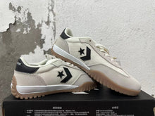 Converse Trainer-Style Sneakers in Cream and Black