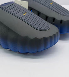 Nike Slides Black and Royal Blue