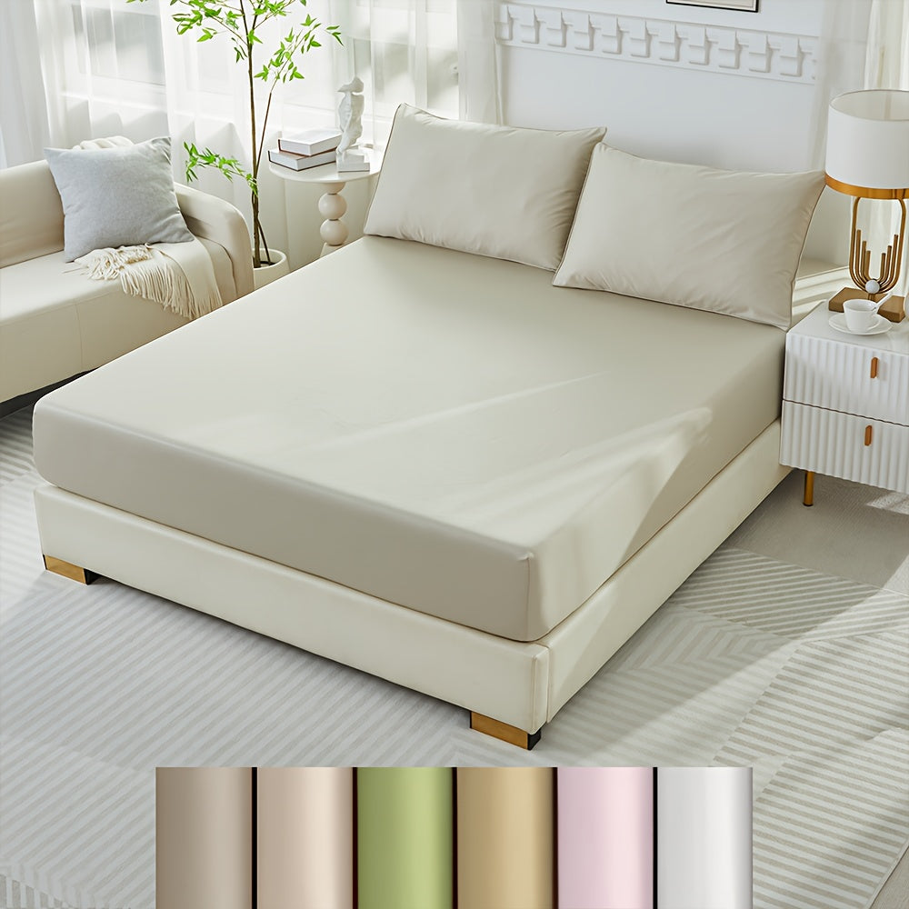 3pcs 100% Polyester Fitted Sheet Set, (1*Fitted Sheet + 2*Pillowcases, Without Core), Deep Pocket Up to 18\