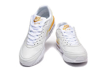 Nike Air Max White and Gold Sneakers