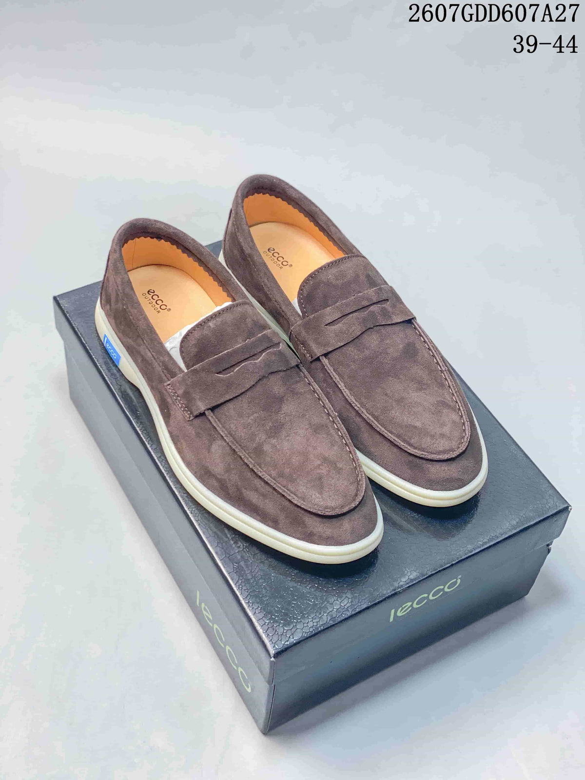 ECCO 722070QEE Brown Penny Loafers
