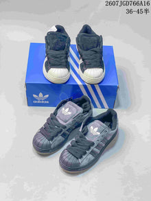 adidas Superstar Shell-Toe Sneakers Black/Gray 2607JGD766A16
