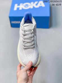 HOKA Clifton 10 White Blue Running Sneakers 07JHD265A15