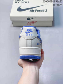 Nike Air Force 1 Low White and Blue Sneakers