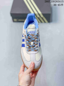 adidas Samba Leather Sneakers White Blue Gum JDD265A15