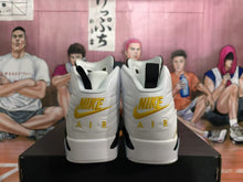 Jordan 6 Retro White and Yellow High-Top Sneakers