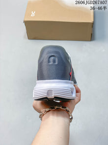 On Cloud 6 Coast Men's Sneakers, Gray and White