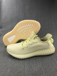 Yeezy 350 V2 Knit Sneakers in Pale Cream