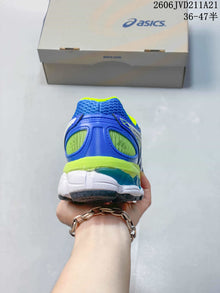 ASICS Gel Running Shoes Blue and Lime 2606JVD211A21