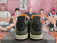 Jordan 4 Retro Green and Black Sneakers