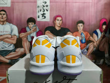 Nike Basketball Sneakers White Black Purple with Character Graphic