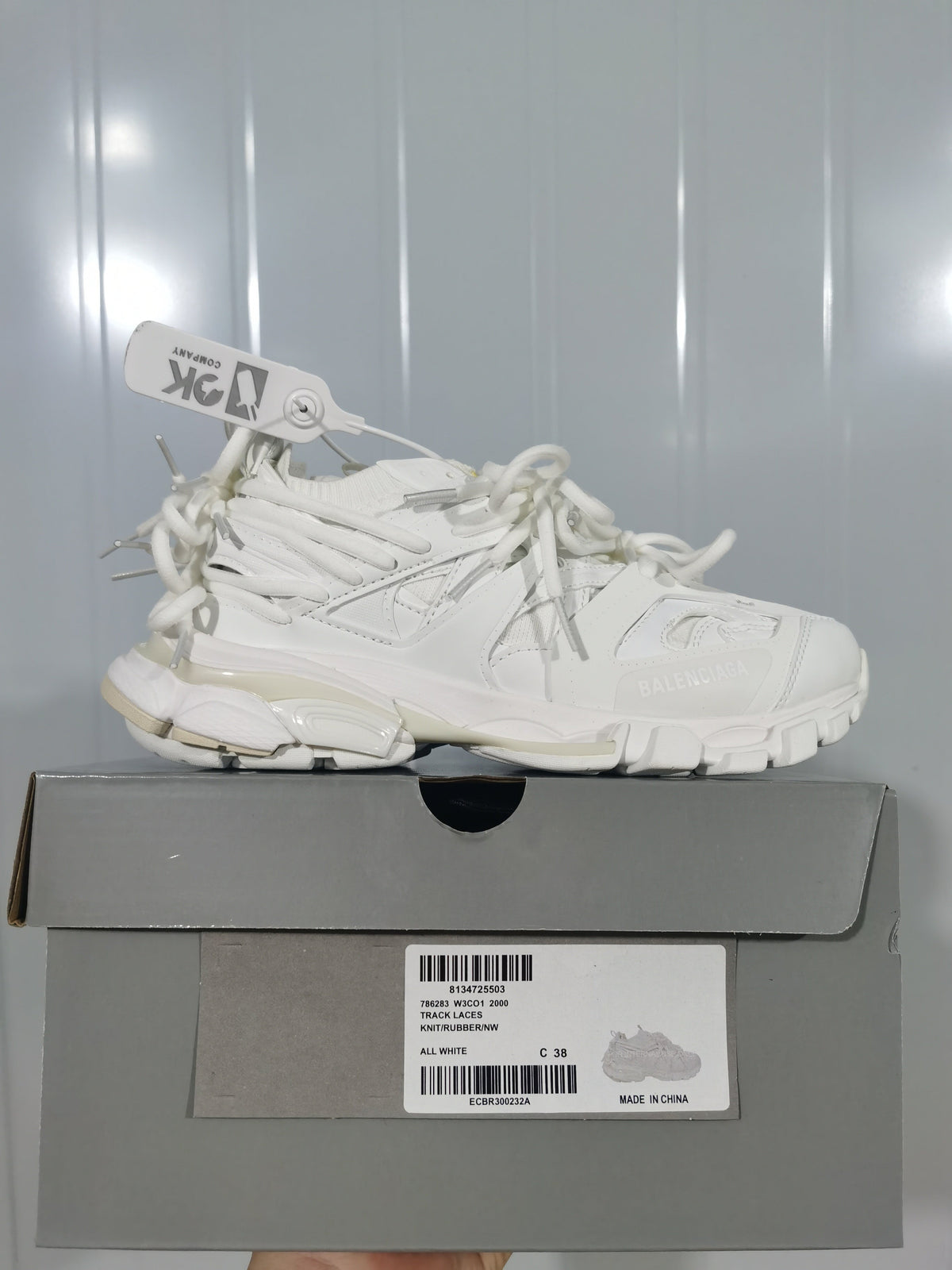 Balenciaga Track Lace Sneakers White