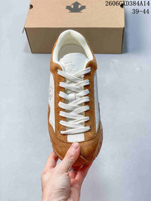 Descente Men’s Brown and White Lace-Up Sneakers 2606GXD384A14
