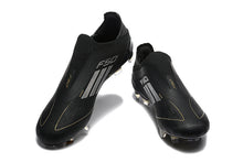 adidas F50 Laceless FG Soccer Cleats Black Gold