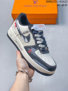 Nike Air Force 1 Low Louis Vuitton-Style Sneakers