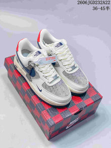 Nike Air Force 1 '07 Low White Grey Blue Sneakers