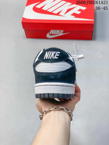 Nike Dunk Low Sneakers in Navy and White