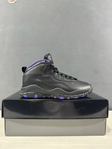 Jordan Air Jordan 10 High Black and Purple Sneakers 130209-051