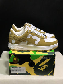 BAPE STA Low-Top Sneakers Olive White