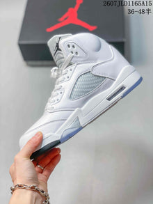 Jordan Air Jordan 5 Retro OG White Metallic High-Top Sneakers