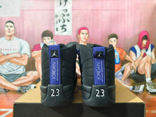 Jordan 12 Black and Blue High-Top Sneakers
