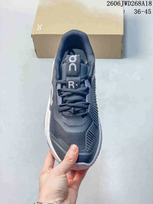 On The Roger Pro Fire Tennis Shoes, Gray/Blue, 611680ASUTU