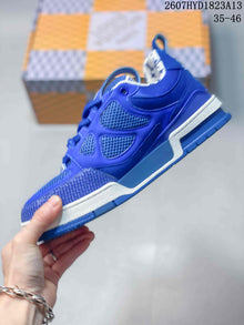Louis Vuitton Trainer Sneakers Blue 2607HYD1823A13