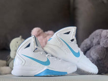 Nike HD2010 Kids Basketball Sneakers White Carolina Blue