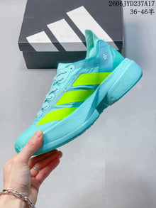 Adidas Adizero Adios Pro 4 Running Shoes, Aqua and Neon Yellow