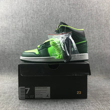 Jordan 1 Mid Fluorescent Green Sneakers 554724-330
