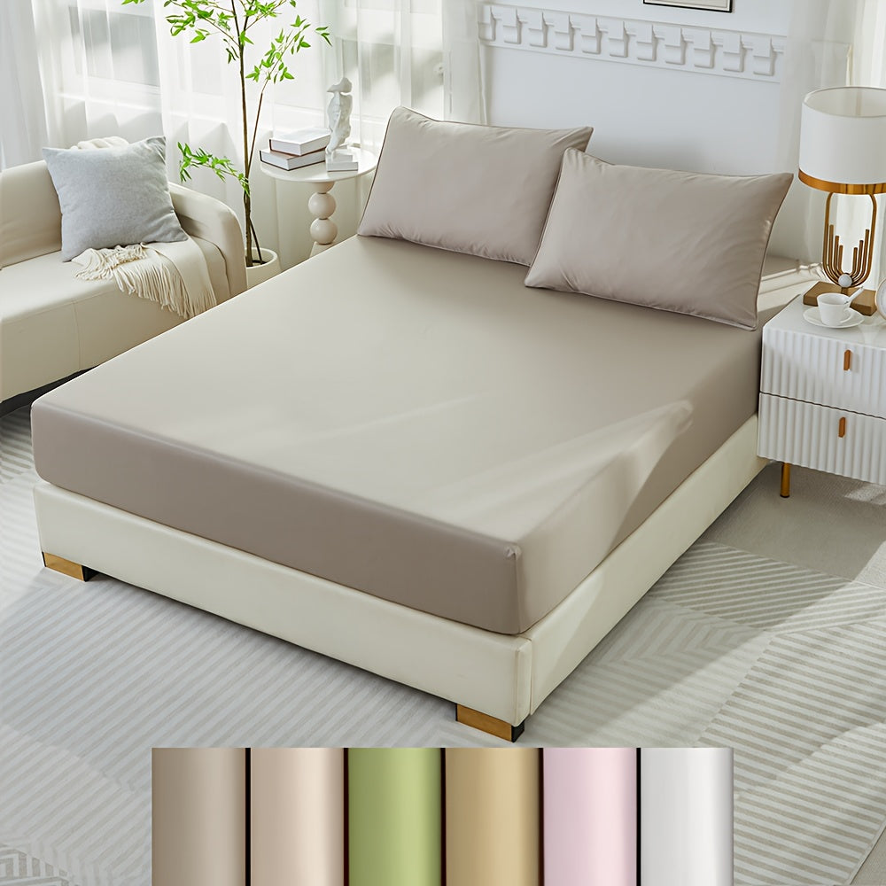 3pcs 100% Polyester Fitted Sheet Set, (1*Fitted Sheet + 2*Pillowcases, Without Core), Deep Pocket Up to 18\