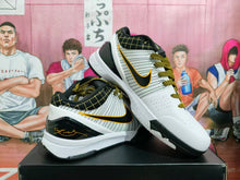 Nike Kobe 4 Protro Playoff Basketball Shoes White Black Gold
