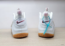 Nike Foamposite Pro White Sneakers with Gum Sole