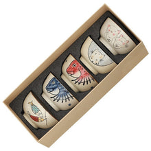 Hand-painted Japanese Underglaze Ceramic Ramen & Rice Bowl Set
