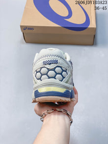 ASICS Gel-Kahana 8 Trail Sneakers in Cream and Navy