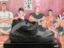 PUMA Black and Silver Basketball Sneakers