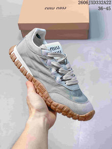 Miu Miu Tyre Low-Top Lace-Up Sneakers JXD332A22