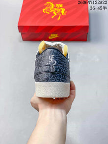 Nike Blazer Low Jumbo White and Dark Gray Sneakers
