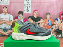 Nike Basketball Sneakers in Gray and Volt Green