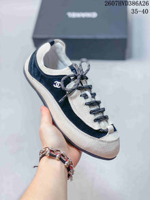 Chanel 2607HVD386A26 Black White Low-Top Sneakers
