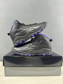 Jordan Air Jordan 10 High Black and Purple Sneakers 130209-051