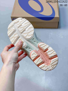ASICS GEL-FLUX Running Sneakers, Ivory and Peach