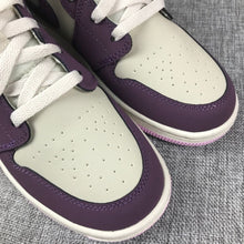 Jordan Air Jordan 1 Mid Kids' Sneakers White and Purple