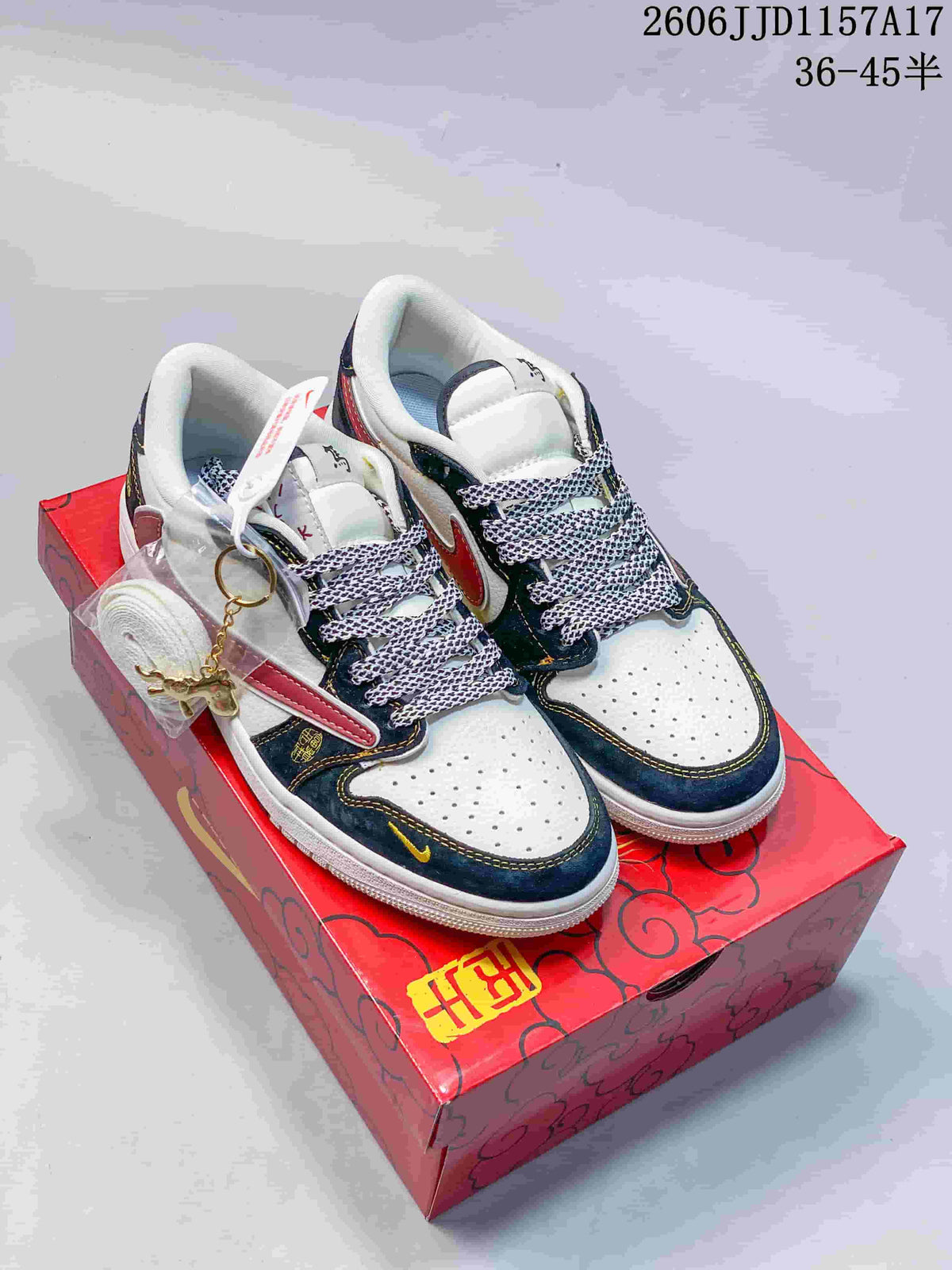 Jordan Fragment x Travis Scott x Dior Air Jordan 1 Low Sneakers