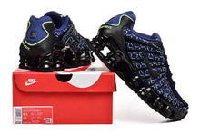 Nike Shox TL Blue and Black Patterned Sneakers