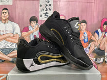 Jordan Black White Gold Basketball Sneakers