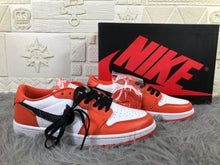 Air Jordan 1 Low White Orange Black Sneakers CZ0790-801
